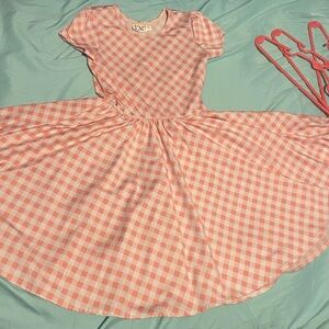 Dot Dot Smile Pink Puff Sleeve Sundress